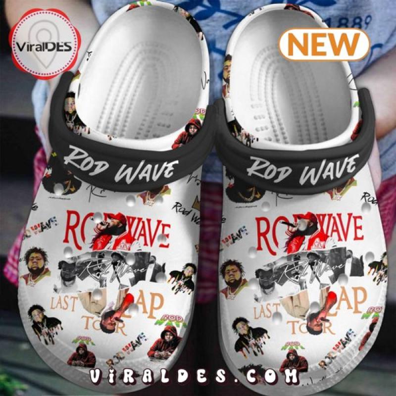 Rod Wave White Clogs Shoes