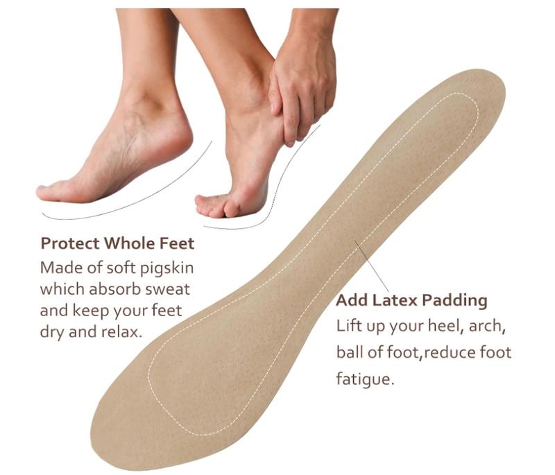 Non-Slip High Heel Cushion Inserts Arch Support, Shock & Sweat Absorption, Adhesive Shoe Insoles for Dress Shoes Flats Boots Sandals Relief Blister Callus Pain one size Footwear Comfort Nail Soft Bedroom