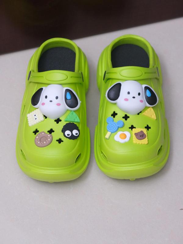 Women's Cute Cartoon Design Platform Clogs, Casual Comfortable Non-slip Soft Bottom Clogs, Fashionable Clogs for Indoor & Outdoor Wear