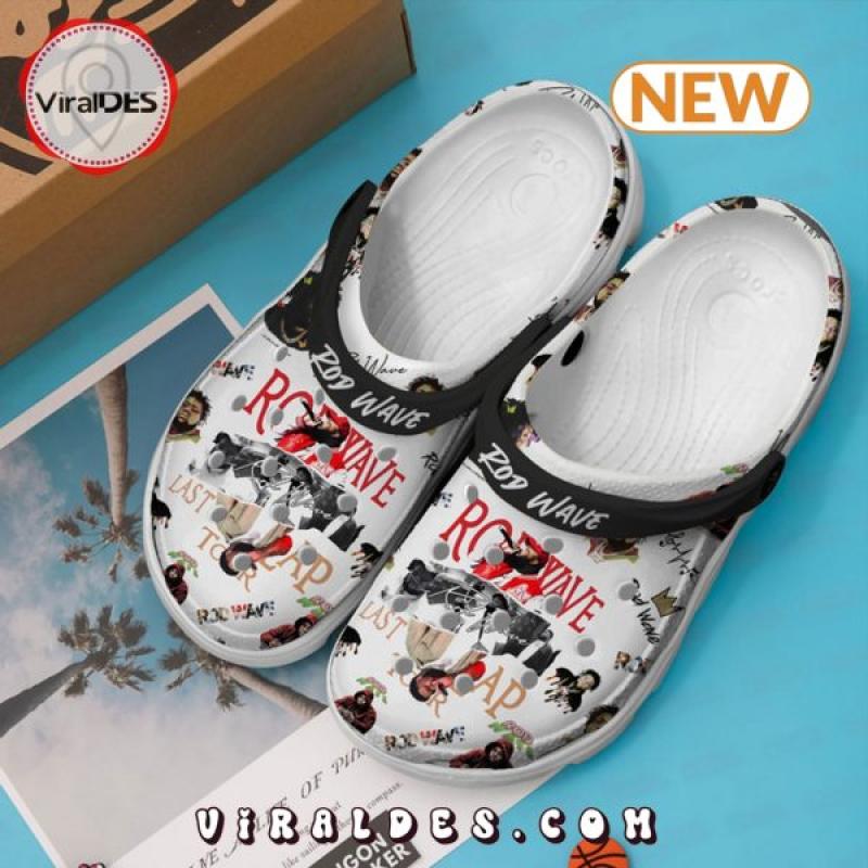 Rod Wave White Clogs Shoes