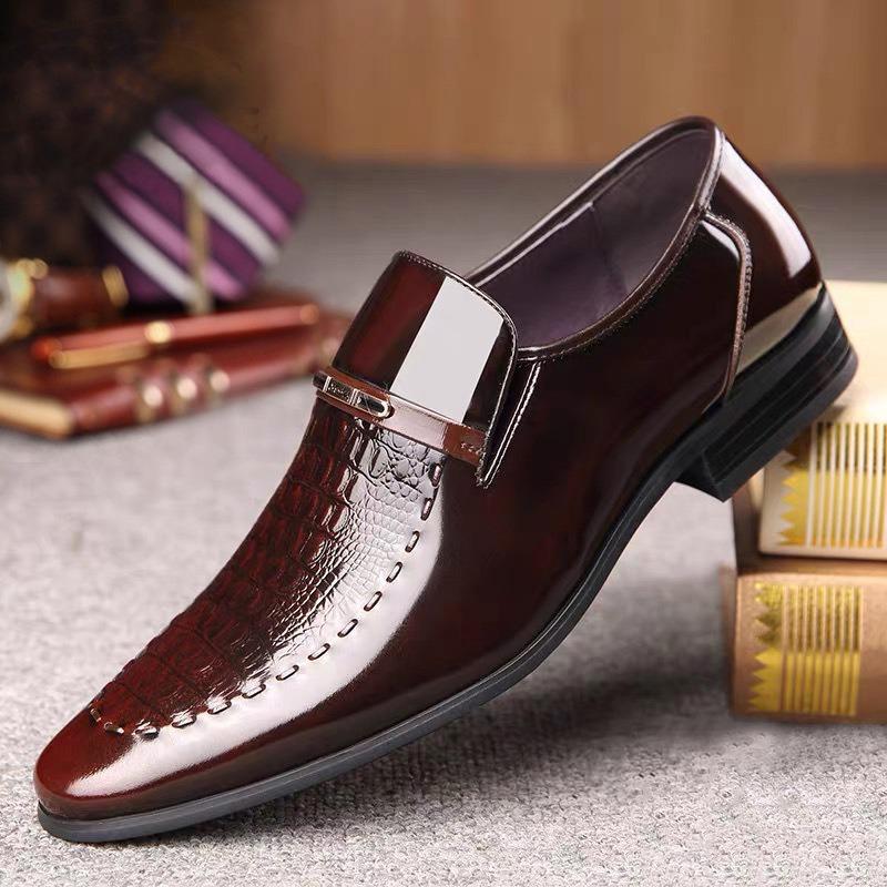 Men's Vintage Cap Toe Dress Shoes Classic Formal Oxford Soft Leather Shoes Business Derby for Men