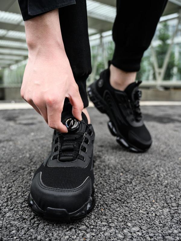 Men's Casual Low Top Work Shoes, Sport Safety Shoes, Breathable Comfortable Anti-smash and Anti-puncture Shoes, Fashionable Safety Shoes for Daily Wear