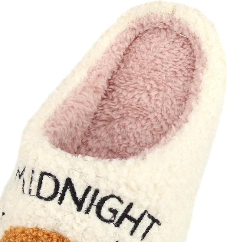 Men's Women's Evil Eyes Slippers Winter Fuzzy Memory Foam Fluffy Warm House Shoes