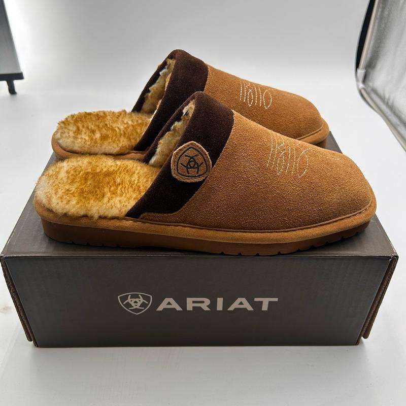 Ariat Men’s Silversmith Square Toe Slipper (Chestnut)