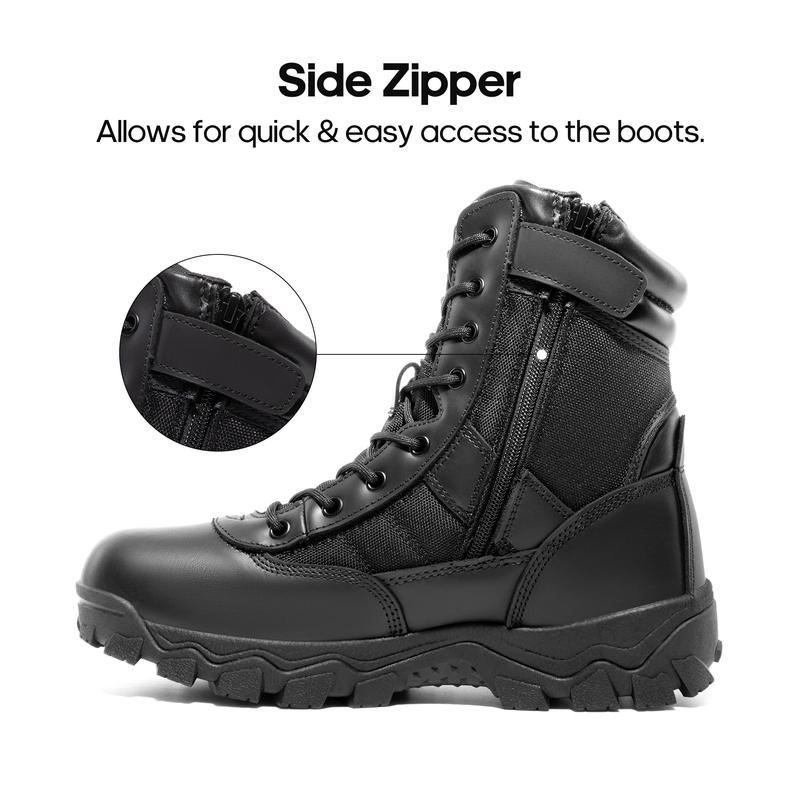 Men's Non-Slip Water-Resistant Military Work Boots