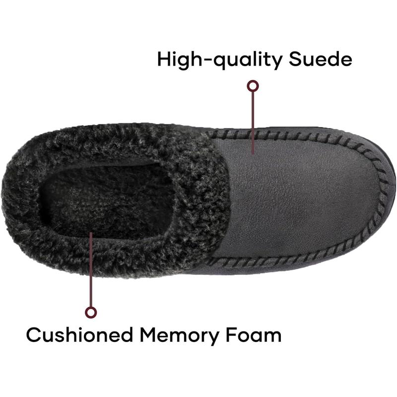 Men's Nealon Moccasin Clog Slipper, Slip on Indoor Outdoor House Shoes