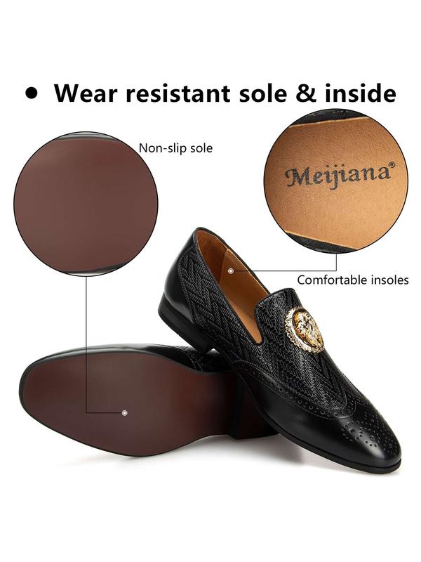 Men's Fashion Classic Loafers Luxury Loafer Shoes and Weeding Dress Shoes for Men