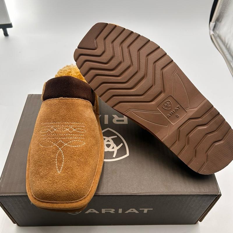 Ariat Men’s Silversmith Square Toe Slipper (Chestnut)