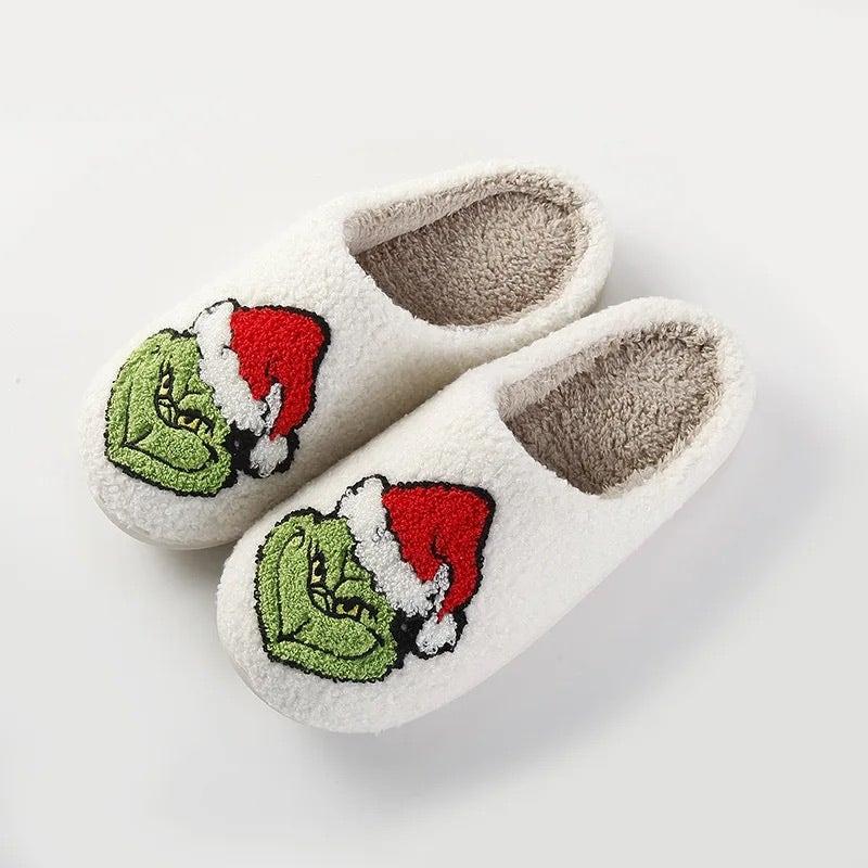 Grinning Grinch Slippers