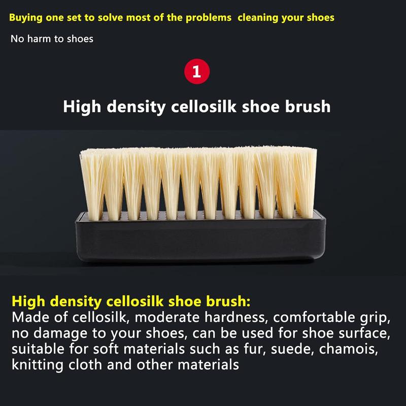 2Pcs Professional Cleaning Shoe Brush Plastic Soft Brush Hard Brush Household Cleaning Set Shoe Care Leather Care Shoe Brushes for Cleaning Footwear Comfort Footwear Comfort Footwear Comfort Bedroom Parent