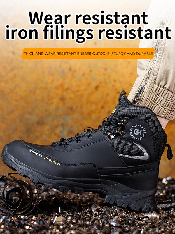 Anti-smash and anti-puncture mountaineering wear-resistant waterproof site safety labor protection shoes Footwear Comfort Work Walking Shoes