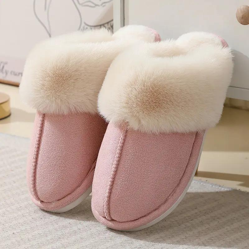 Cozy Faux Fur Lined Slippers for Winter – Warm, Comfy, and Stylish Slippers