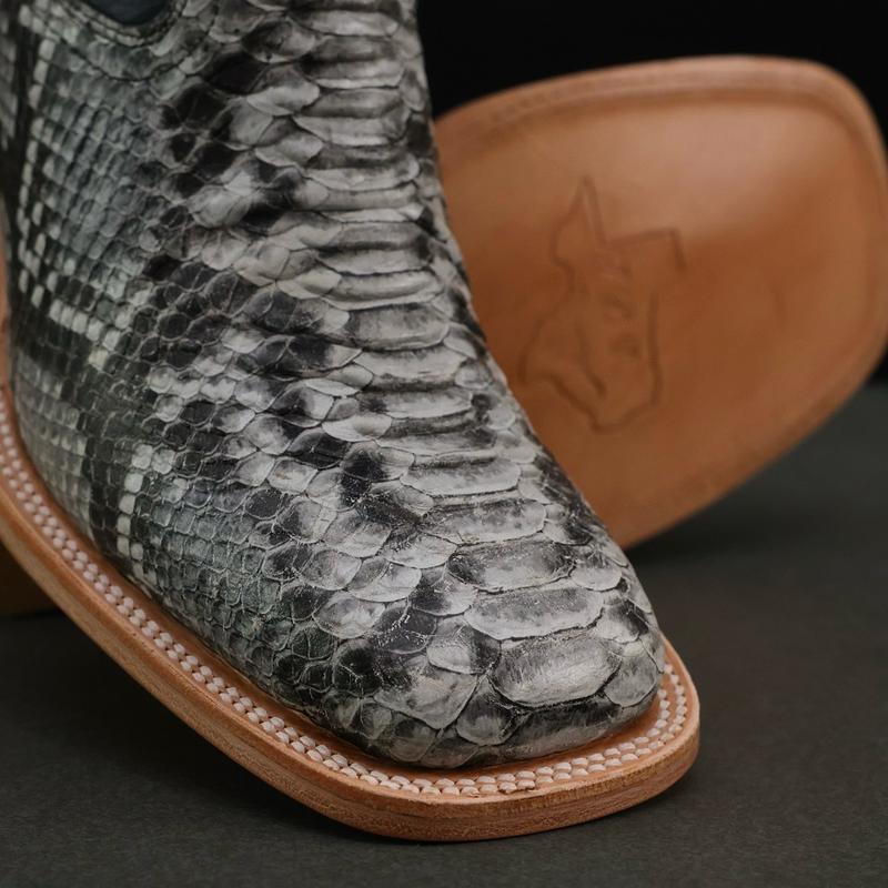 Mens Natural Python Leather Boots