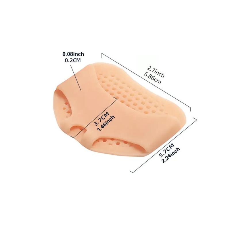 Front Foot Pads, 6 Counts Silicone Foot Pads, Insole Men's and Women's Foot Pads