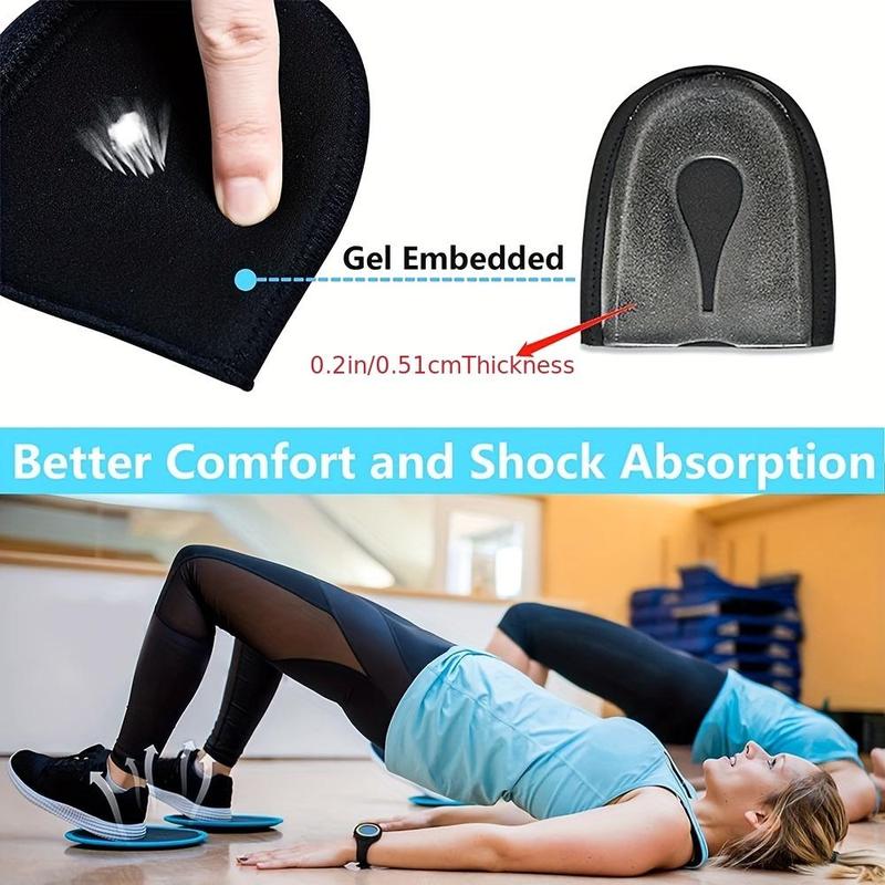 Gel Heel Protector, 1 Pair Heel Protectors, Heel Cushion Support for Plantar Fasciitis, Achilles Tendinitis, Dry Cracked Heels, Heel Pads for Men & Women