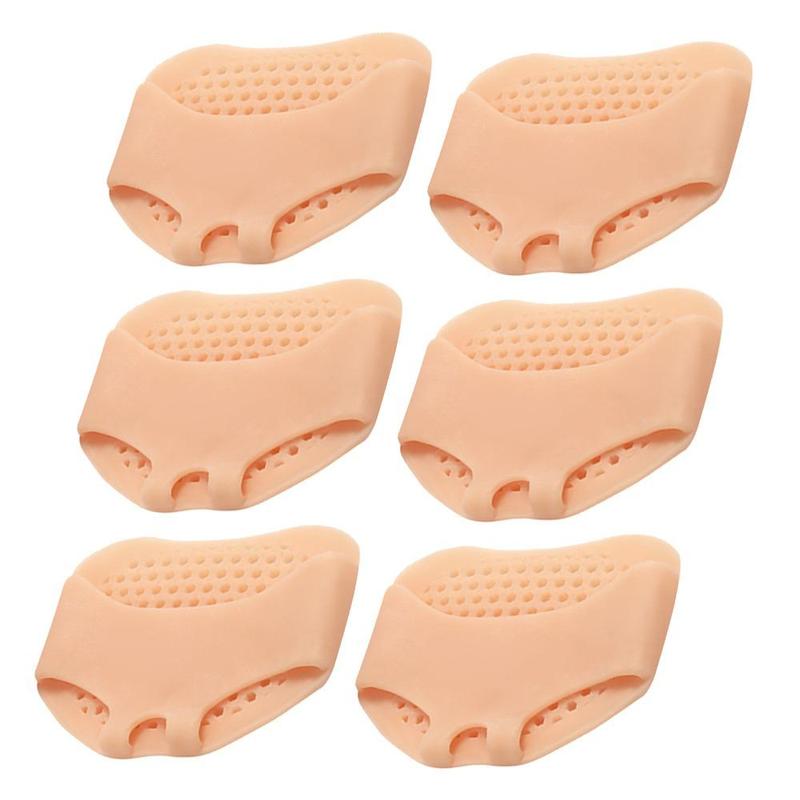 Front Foot Pads, 6 Counts Silicone Foot Pads, Insole Men's and Women's Foot Pads