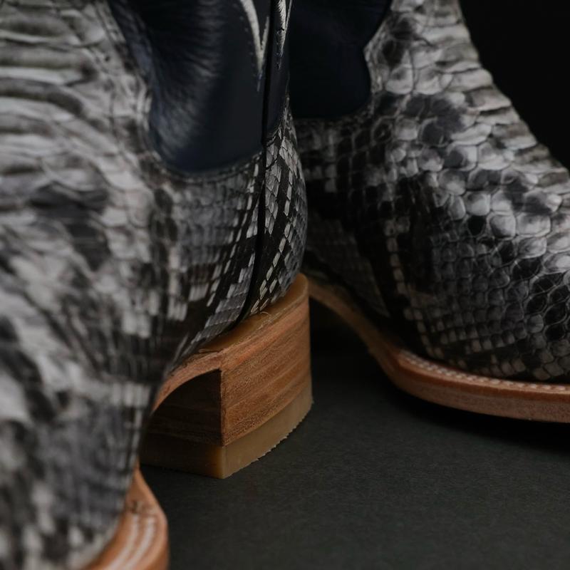 Mens Natural Python Leather Boots