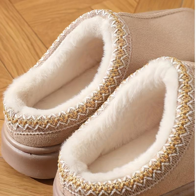 Men's and Women's Casual and Comfortable Solid Color Slippers-Memory Foam Insole, Warm Fabric Lining, Stitched Vamp Design, Non-Slip Eva Sole, Suitable for All Seasons Eeucc off Slippers