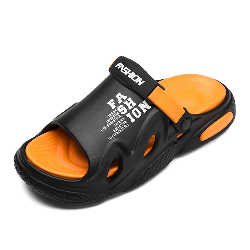 Men's Slide Sandals 2024 | Lightweight Post-Workout Foot Pain Relief | Anti-Slip Sole, Fashionable Outdoor Dual-Use  breathable housewarming Boy Shoe Footwear Flipflop Slipper Comfort Colorblock Breathable