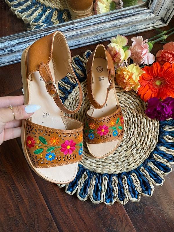 Huarache Sandal Boho Hippie Vintage - Mexican Style - Colorful Leather - Mexican Huaraches