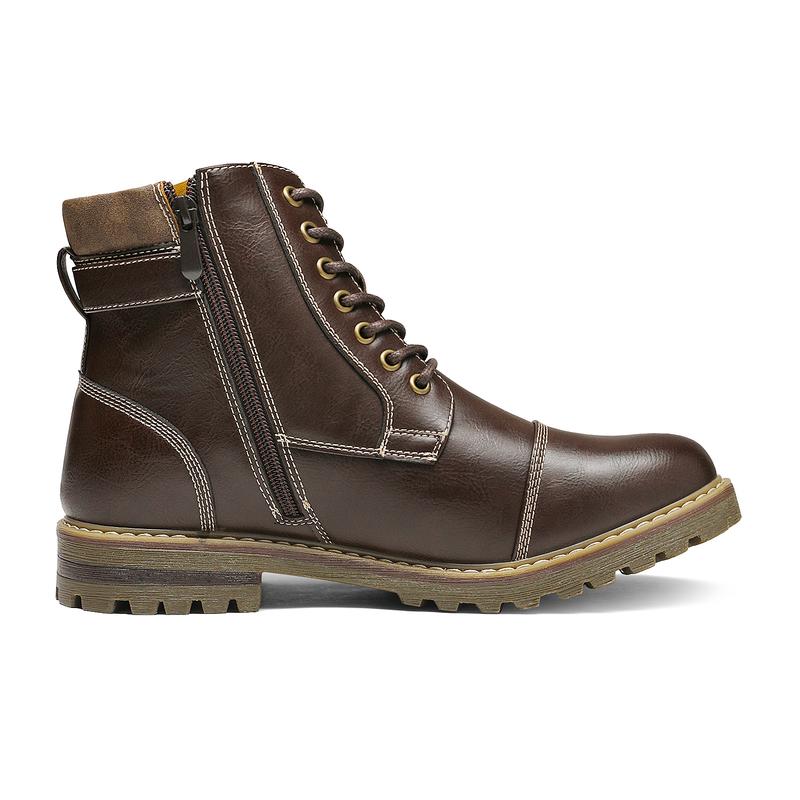 Bruno Marc Men's Motorcycle-Styled Oxford Boots