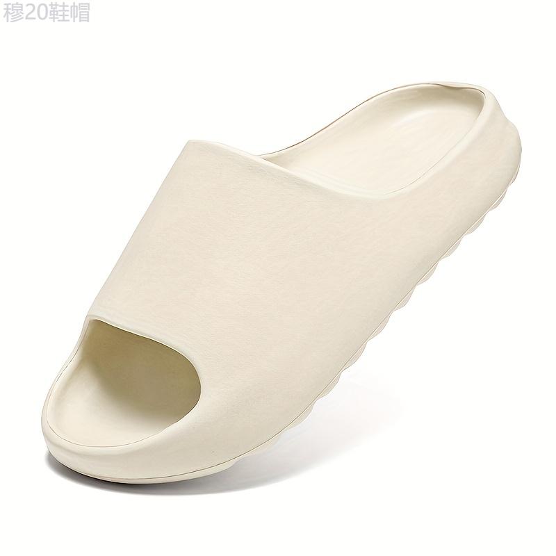 Men's Cloud Slides, Casual Non Slip Slippers, Open Toe EVA Shoes For Indoor Outdoor Beach Shower, Spring And Summer