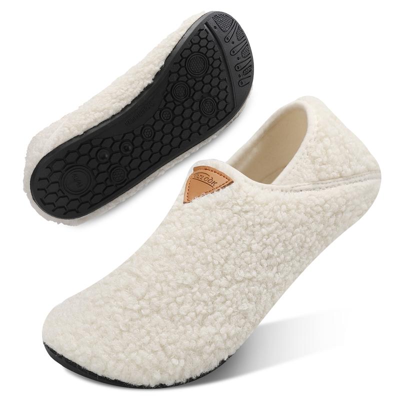 House Slippers for Women Men , Womens Mens Slippers with Non-slip Sole Slip On for Indoor & Outdoor, Portable Slippers for Home Travel Hotel,Winter Warm Slippers