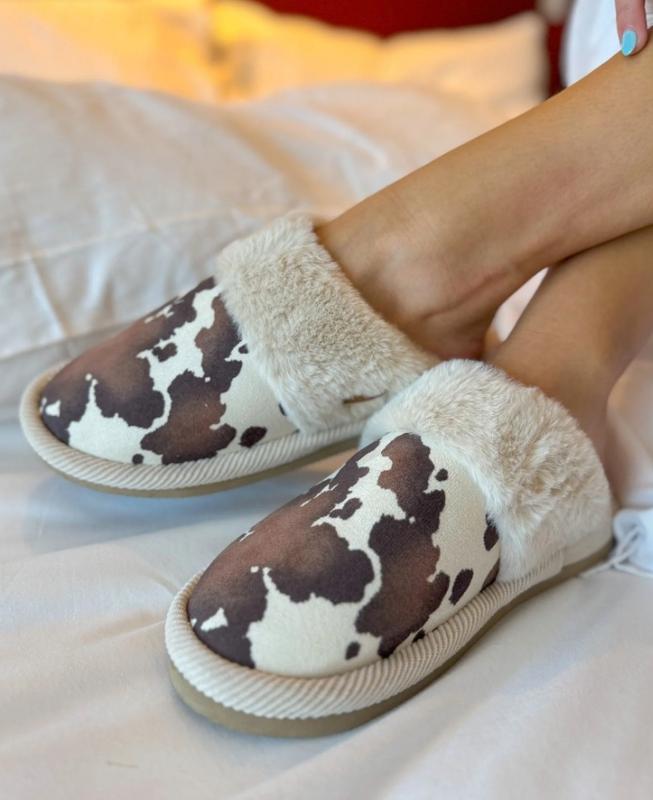 Womens Trending Faux Fur C.C Slippers (Multiple Options Prints)