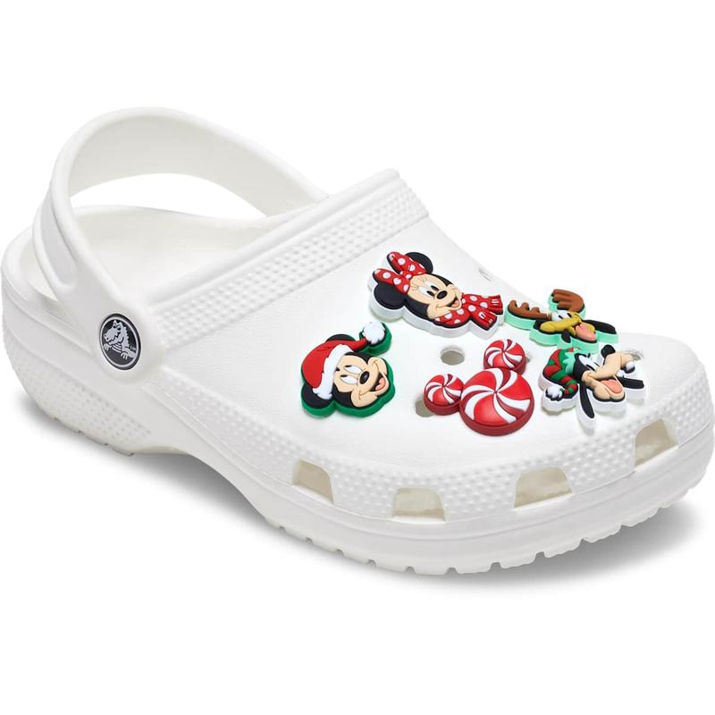 Crocs Jibbitz Disney Mickey Mouse Xmas Character Shoe Charms 5-Pack