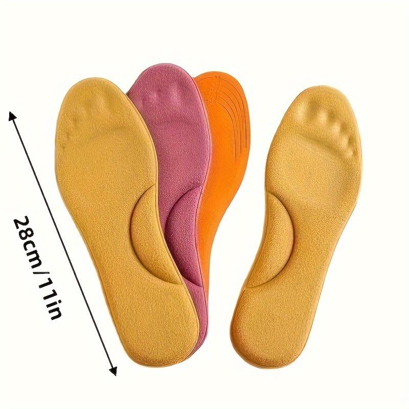 10 Pairs (5 Pairs) Self-Heating for Men and Women Sockliner with Massage Function-Soft and Comfortable Cotton Memory Foam Insoles with Warm Effect, Thickened in Winter, Universal Size, with Cutting Line