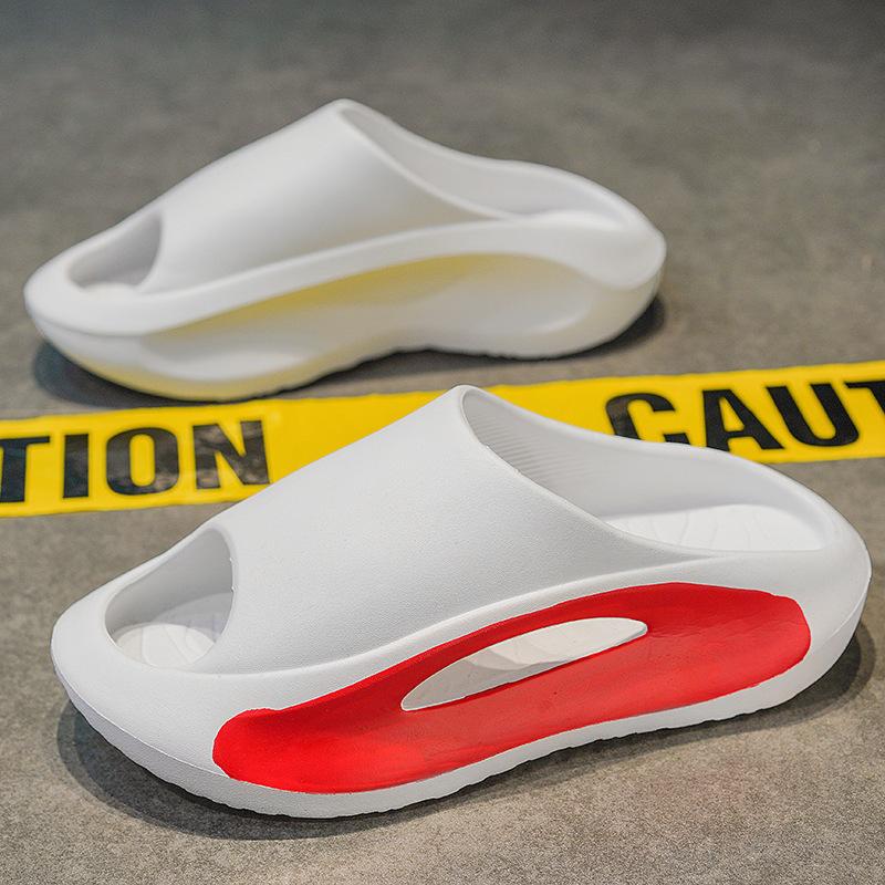 Unisex Cloud Slides, Summer Cushion Foam Platform Slides Slippers, Casual Non-slip Beach Pillow Sandals Shoes For Women Men Footwear Boy Walking Shoes Comfort