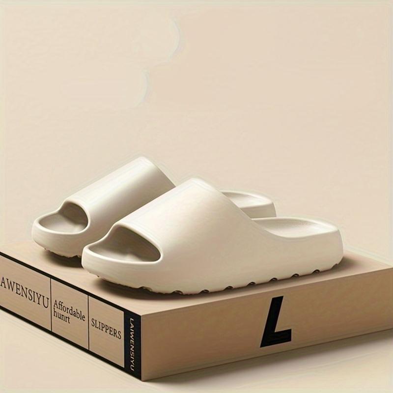 Comfortable Slippers-Lightweight Non-Slip Eva Sole, Suitable for Indoor and Outdoor, Solid Color Fashion Sandals