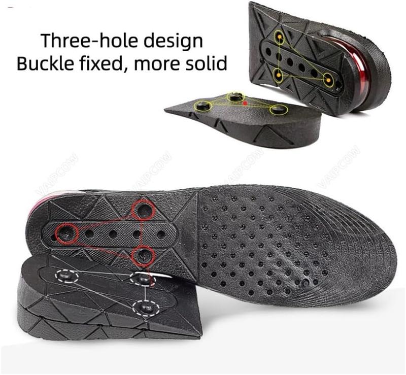 Heightening Insole, Four-Layer Heightening, Height Increase Insoles for Men Women, Unisex Footwear Comfort, Height Insole for Shoes Active Bedroom