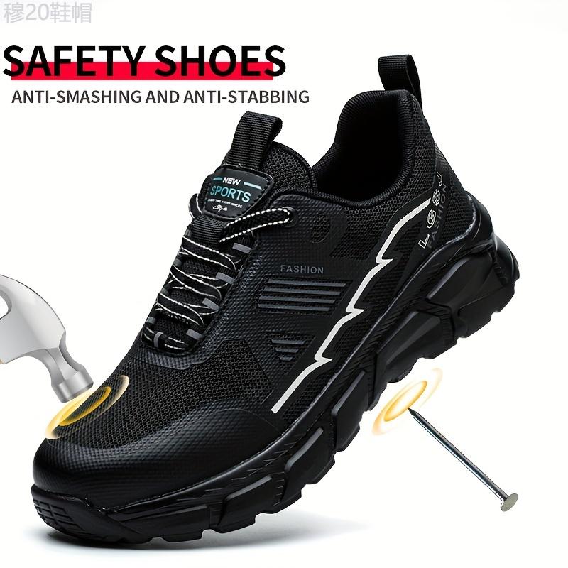 UltraProtect Steel Toe Safety Shoes - Men's Safety Shoes with Anti-Puncture, Breathable, Lightweight, Deodorization, Soft Sole, Labor Safety, Puncture Proof, Anti-skid Features for Maximum Protection and Comfort Boy Footwear Closed Walking Shoes   Work