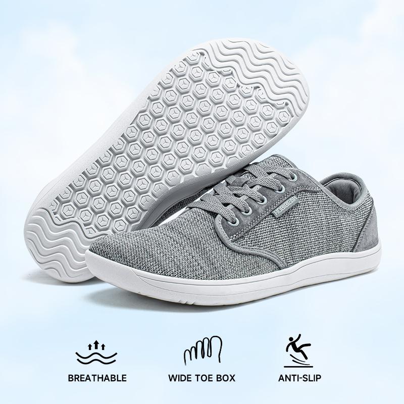 HOBIBEAR Men's Sporty Low Top Boy Running Sneakers low top casual trainers Walking Shoes Closed Athletic Training Sports Shoes Runner Footwear