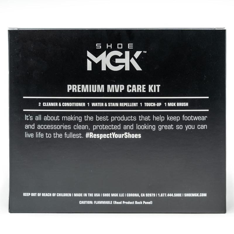 SHOE MGK MVP Shoe Cleaner Kit Shoe Cleaner & Conditioner, Water & Stain Repellent, White Touch Up & Brush