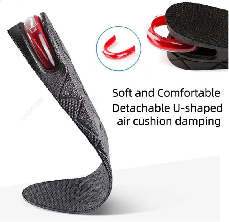 Heightening Insole, Four-Layer Heightening, Height Increase Insoles for Men Women, Unisex Footwear Comfort, Height Insole for Shoes Active Bedroom