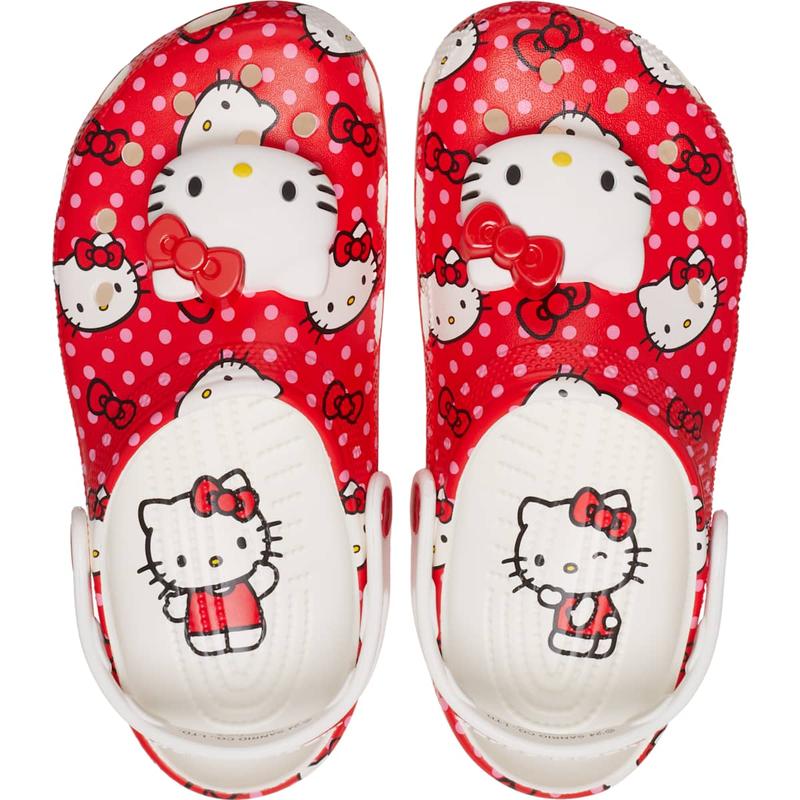 Crocs Unisex Adult Hello Kitty Classic Clogs, Lightweight Comfortable Slip On Shoes