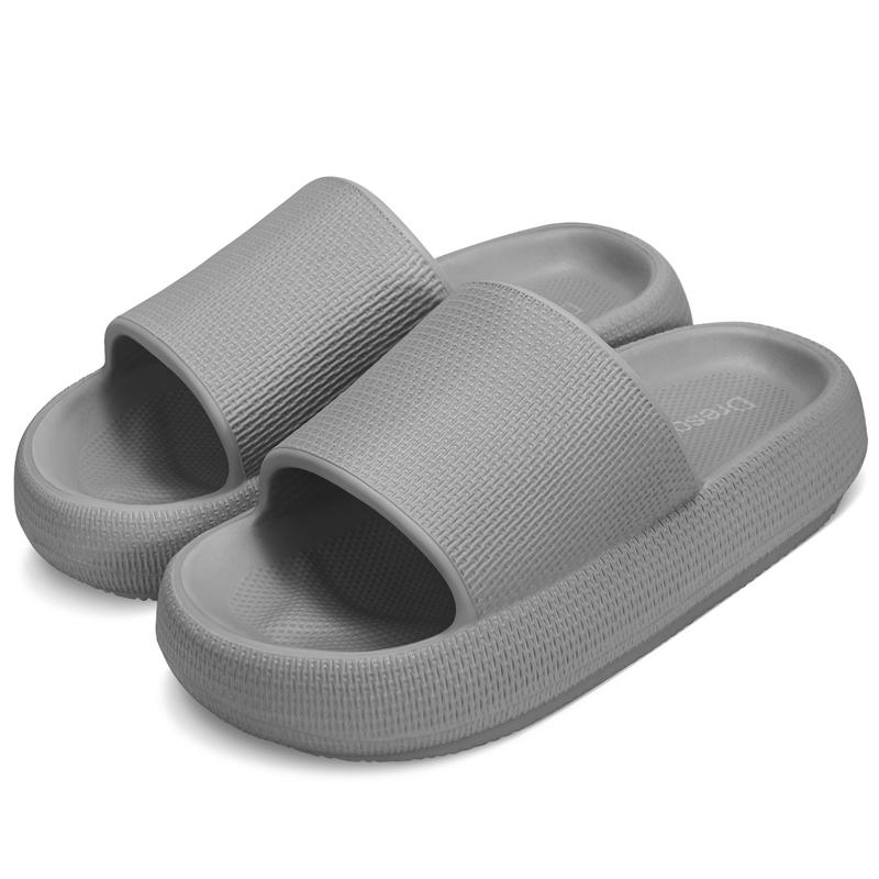 Women Men Cloud Slippers Non-Slip Cushioned Pillow Sandals with Thick Sole for Shower Bathroom Indoor Use