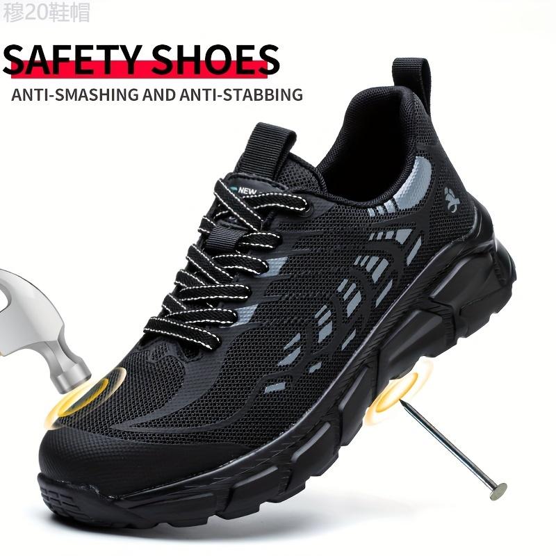 UltraProtect Steel Toe Safety Shoes - Men's Safety Shoes with Anti-Puncture, Breathable, Lightweight, Deodorization, Soft Sole, Labor Safety, Puncture Proof, Anti-skid Features for Maximum Protection and Comfort Boy Footwear Closed Walking Shoes   Work