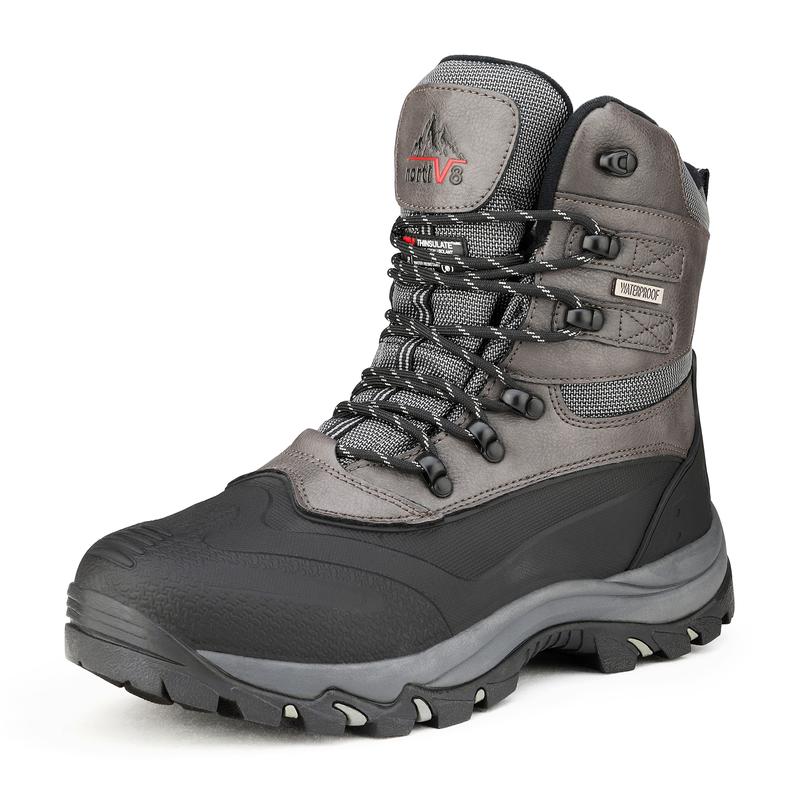 NORTIV8 Men's Waterproof Insulated Snow Boots