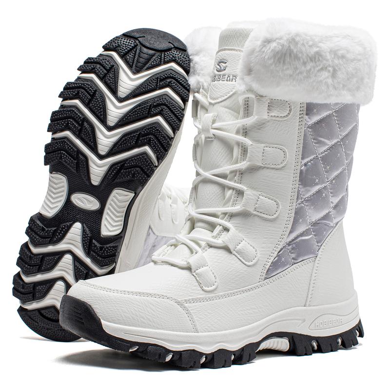 Women's Snow Boots: Anti-Slip, Waterproof, Fur-Lined for Winter Comfort. Footwear Girl Walking Shoes Shoe Bedroom Tactical