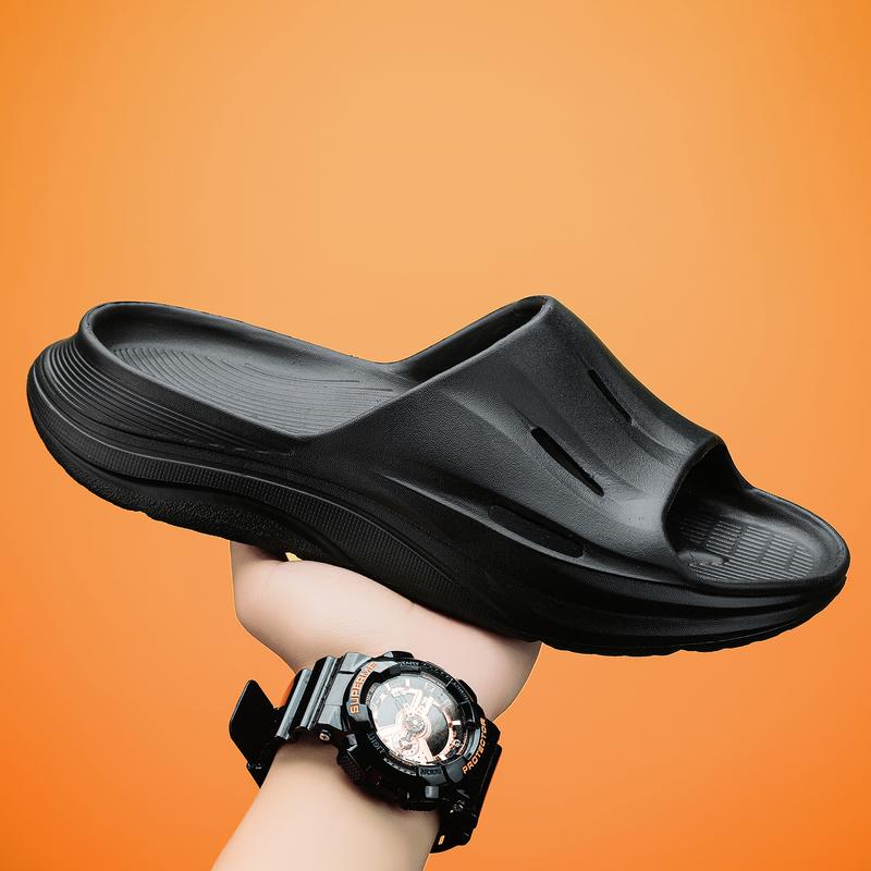 Cloud Slides For Men Slip On Black Platform Slide Sandals House Pillow Slippers Shower Indoor And Outdoor Summer Thick Sole Men's Plaid