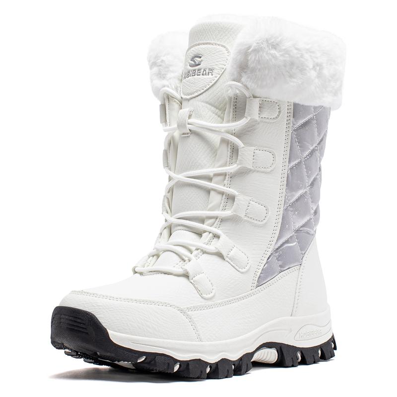 Women's Snow Boots: Anti-Slip, Waterproof, Fur-Lined for Winter Comfort. Footwear Girl Walking Shoes Shoe Bedroom Tactical