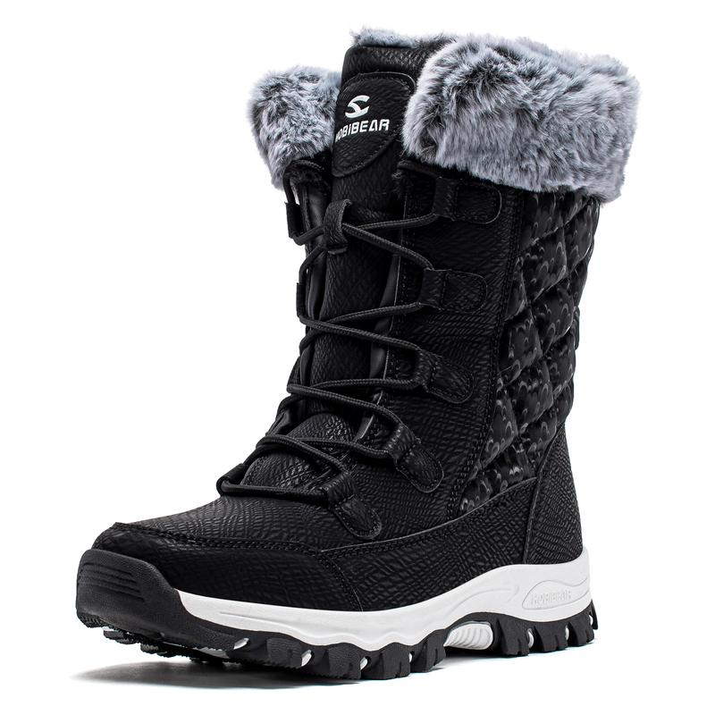 Women's Snow Boots: Anti-Slip, Waterproof, Fur-Lined for Winter Comfort. Footwear Girl Walking Shoes Shoe Bedroom Tactical