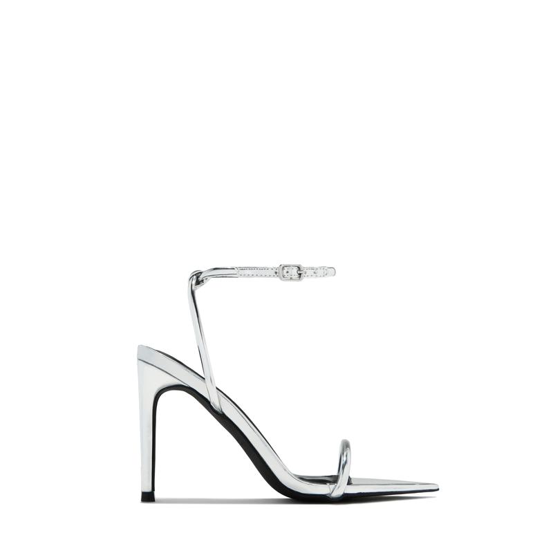 Anezia Single Sole High Heels - Silver