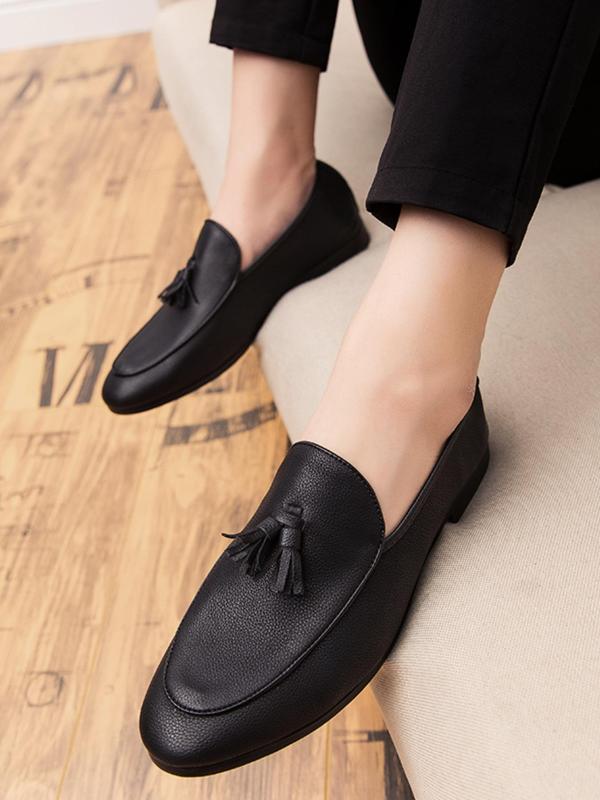 Men's Fashionable Tassel Decorated Loafers, Casual Comfortable Flat Shoes for Daily Wear, Lightweight Breathable Shoes for Men