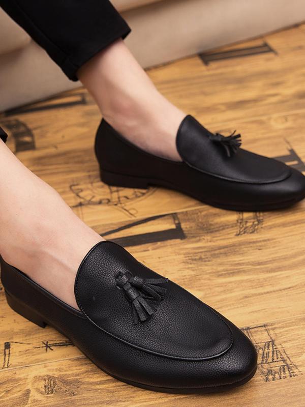 Men's Fashionable Tassel Decorated Loafers, Casual Comfortable Flat Shoes for Daily Wear, Lightweight Breathable Shoes for Men