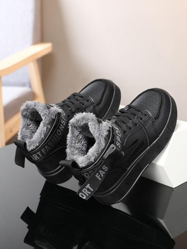 Men's Fashionable Plaid Pattern High Top Sneakers, Casual Comfortable Sports Shoes for Daily Wear, Male All-match Round Toe Shoes for Daily Wear