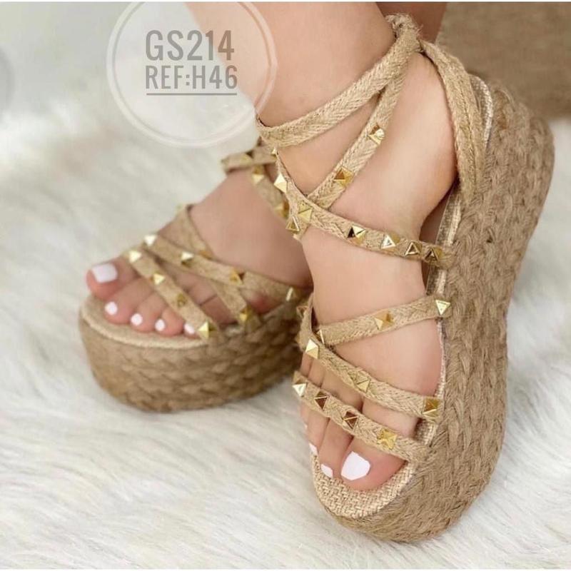 Mily - (No pesan) Heart Sandals Handmade Platforms of High Quality and Comfort.